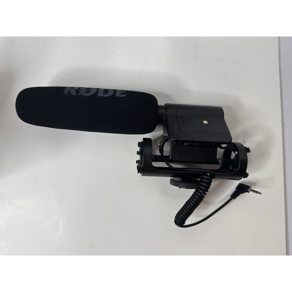 Rode Shotgun VideoMic N3594 Black Microphone 3.5mm TRS - Works Broken Adapter